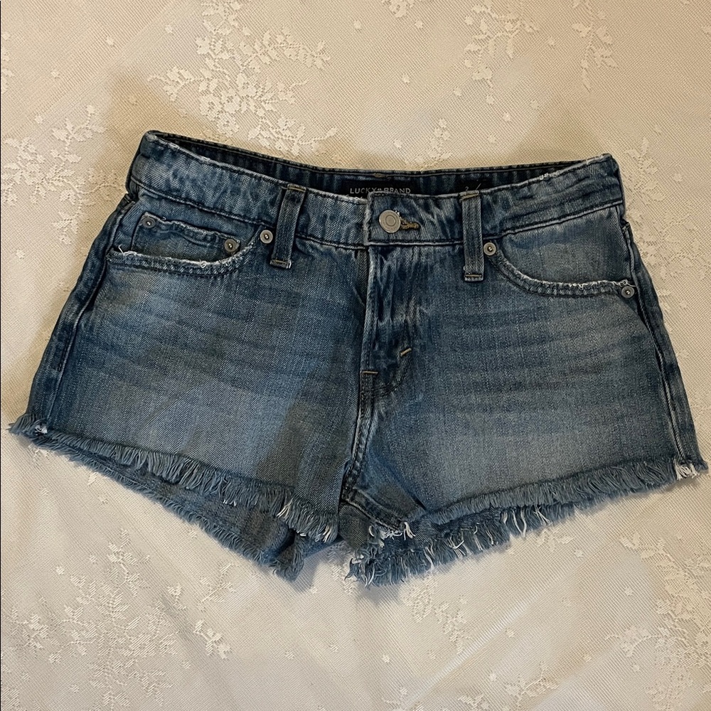 Lucky Brand Blue Jean Denim Shorts cutoffs